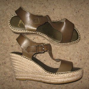 Paseart Wedge/Espadrilles - Olive Green 40